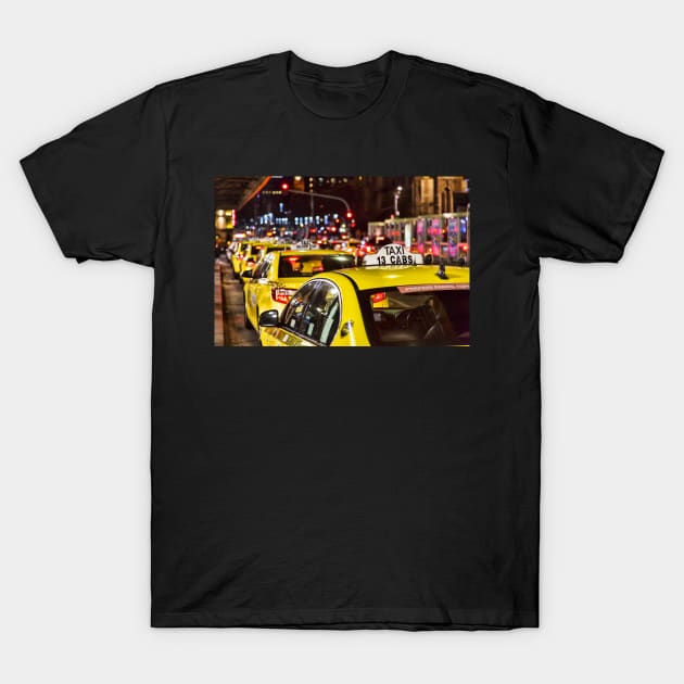 Taxis in Melbourne City T-Shirt by Design A Studios